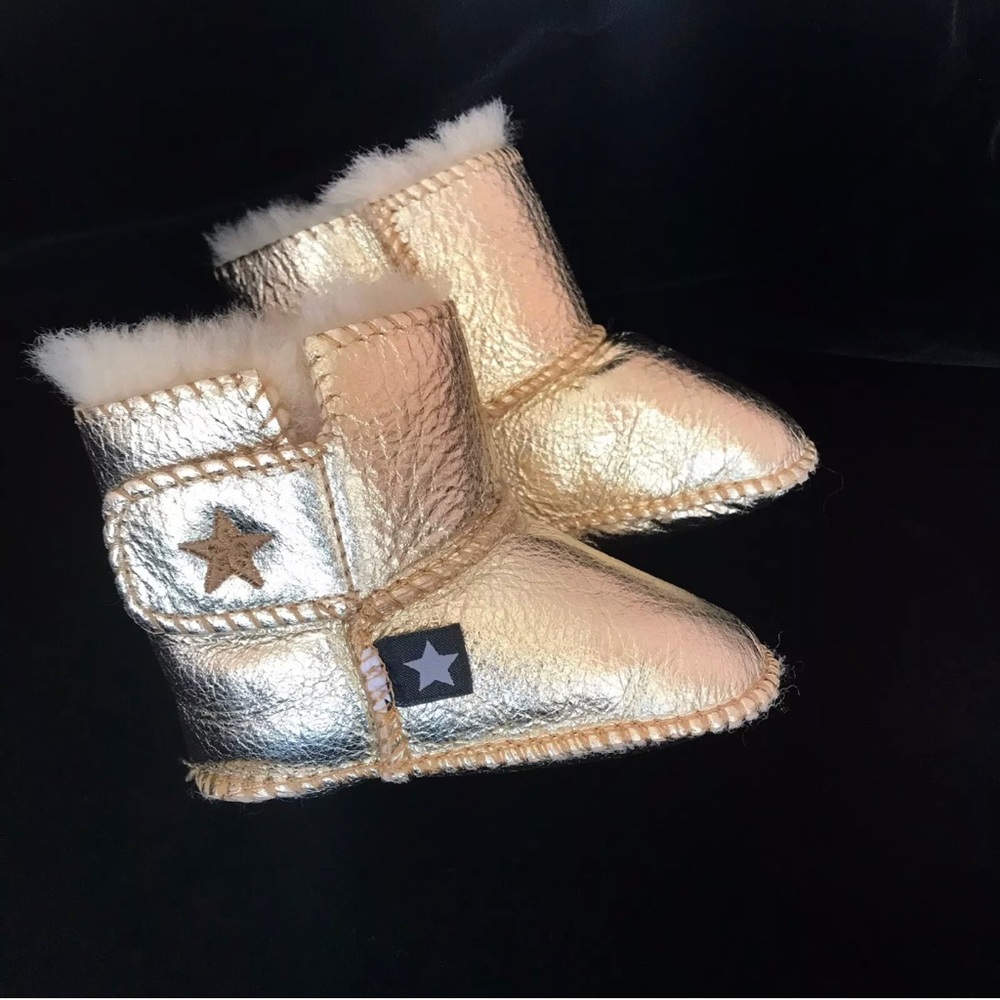 Baby boots gold sheepskin MOLO 0-3